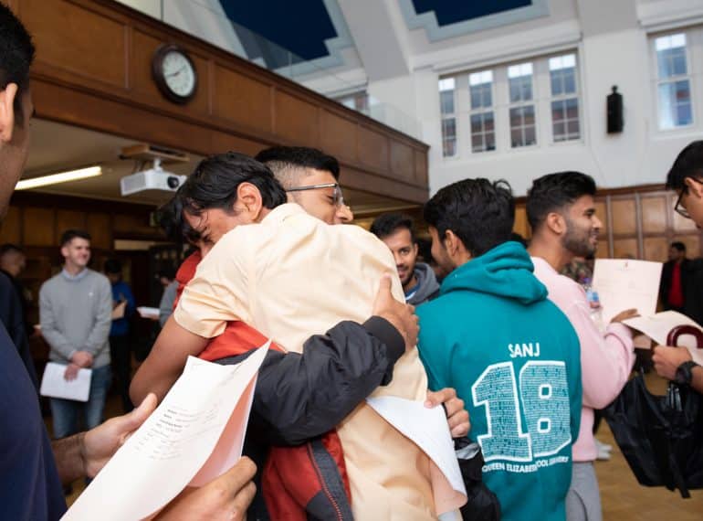 “Exceptional” QE pupils respond to challenge of new A-levels with a record-breaking number of A* grades