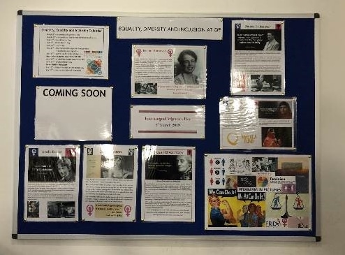 New ambassadors off to a good start with a display for International Women’s Day