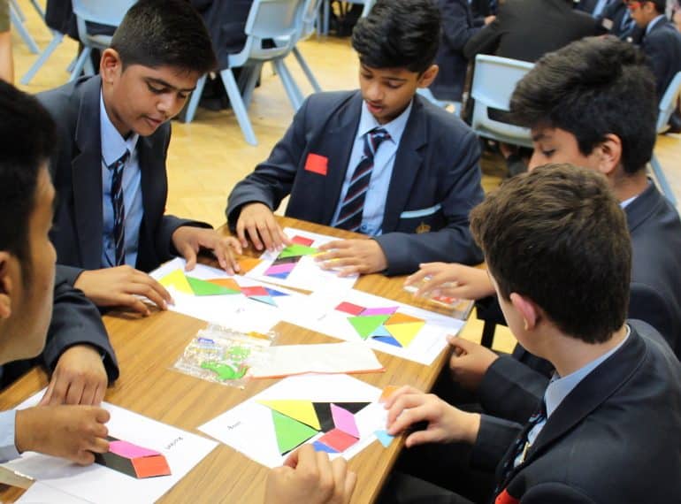 Fair shares: Pearce take main prize while Broughton win poster award in Year 7 Mathematics competition