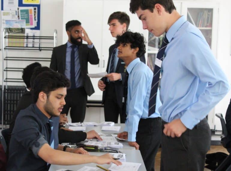 More by judgment than luck: boys try their hand at making money on the markets