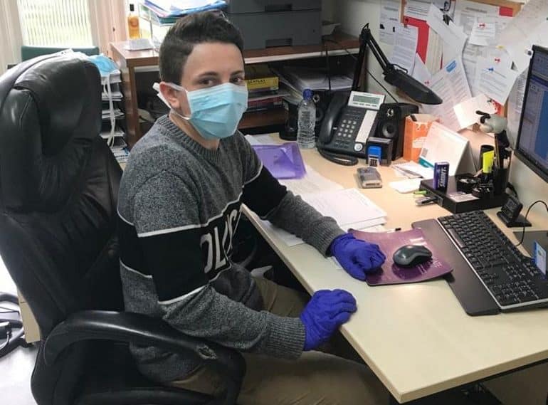 QE volunteer at doctor’s surgery Britain’s youngest ‘NHS hero’?