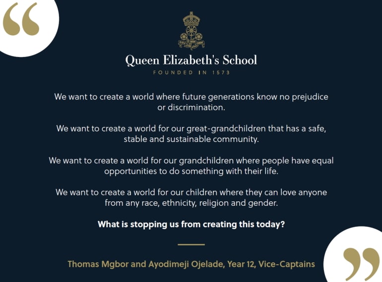 “The School has an important responsibility to speak out against inequality”: opening a dialogue about race